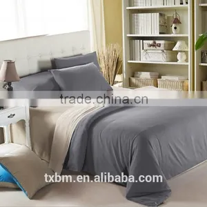 Polyester Sanding Fabric Solid Color Bedding Set thumbnail-6