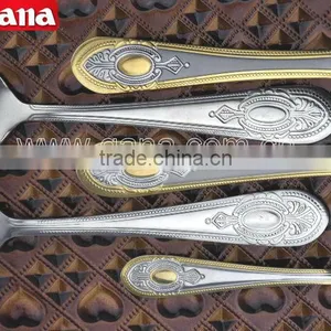 Gold Plated Hotlel Restaunt Cutlery TZ006 thumbnail-4