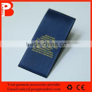 Eco-friendly Low Price Custom Satin Printed Clothing Label for Women Garment thumbnail-3