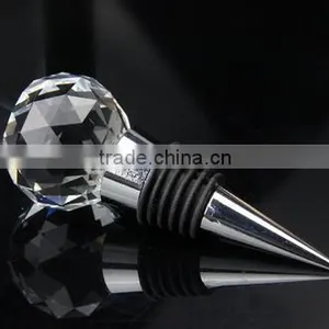 Bottle Decorative Transparent Crystal Ball Wine Stopper thumbnail-2