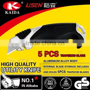 Heavy Duty Aluminium Alloy Auto Retractable Utility Cutter Knife thumbnail-1