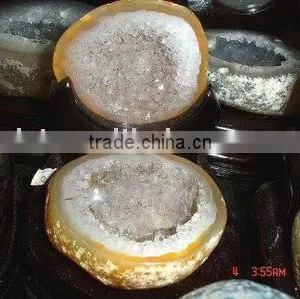 Natural Rock Agate Geode thumbnail-1