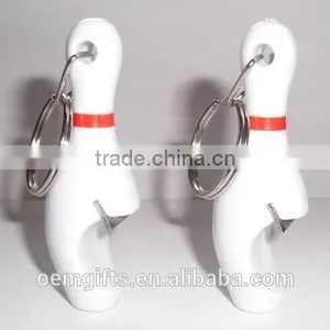 Hot Bowling Shape Bottle Opener Keychain thumbnail-1