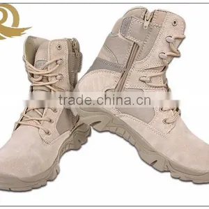 2015 Hot Sale Tan Leather Cheap Delta Force Military Combat Boots thumbnail-2
