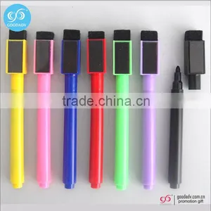 OEM Logo Custom Printed Black Ink Washable Markers Magnetic Erasable Pen thumbnail-6