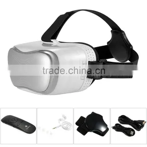 VR Virtual Reality 3D Glasses Headset Oculus Rift Head Mount 3D Movies Games For 3.5-6.0 Inch Phone + Bluetooth Remote Control thumbnail-2