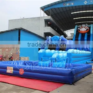 High Quality Best Selling Buy Commercial Inflatable Huge Blow up Water Slides Supplier's Choice thumbnail-1