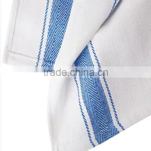 Herringbone Dish Towels Tea Towels With Blue Stripes thumbnail-4