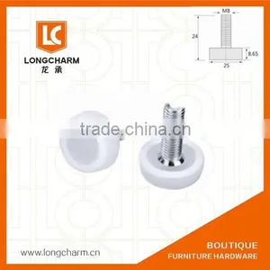 Plastic and Stainless Steel Nail Glide Adjustable Table Leg Screw From Guangzhou Furniture Hardware thumbnail-5