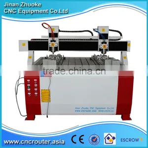 2 Spindle 2 Rotary Axis CNC Router Machine 1212 With PCI NCStudio Control ZK1212-1500W CE Approval thumbnail-1