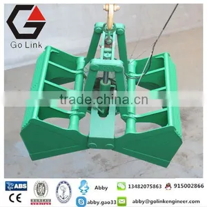 20Ton Electric Hydraulic Clamshell Grab Bucket Hydraulic Double Grabbucket for Handing Bulk Materia thumbnail-4