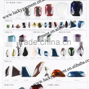 2015 LATEST!! LUCKY Highest Quality Flat Back Sew-on Resin Epoxy MANTIANXING thumbnail-1