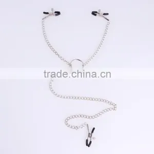 New Labia Clip and Long Nipple Clamps, Heathful Gay Sex Toys Stainless Steel Metal Massage thumbnail-1