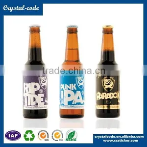 Clear Glass Hot Foil Standard Size Multifarious Shapes Customized Drink Sticker thumbnail-3