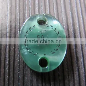 Pearl Shiny Green Polyester Badge Polyester Label thumbnail-2