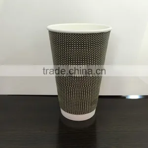 NewTop Low Cost Double Wall Ripple Coffee Paper Cup thumbnail-3
