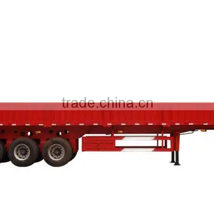3 Axle 40ft Cargo Semi Trailer / Side Wall Trailer for Sale thumbnail-4