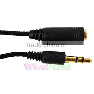 150cm 1.5m 3.5mm Jack Male to Female Aux Cable Cord Stereo Audio for PC IPod MP3 thumbnail-3