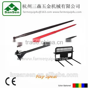48" - Round Bale Spear Point Fluted With Nut and Sleeve (Hay Spear Point) thumbnail-1