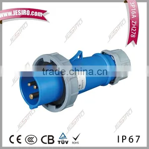 JESIRO Waterproof Female and Male Wall Mounted Waterproof Wide Application With CE CB TUV Industrial Plug and Socket thumbnail-1