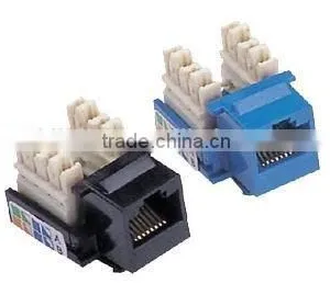 Ethernet Networking Utp Cat6/cat5 RJ45 Keystone Jack, Cat5 Cat6 Solution Network Module thumbnail-3