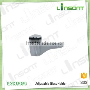 China Supplies Metal Material Glass Shelf Brackets Furniture Fittings Metal Clamps thumbnail-1