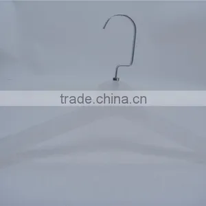 HEAD 16" Wholesale White Plastic Suit Coat Hanger for Garment Clothes thumbnail-3