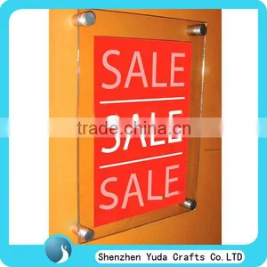Custom Clear Acrylic Wall Hanging Frame Cheap Acrylic Wall Mount Picture Photo Frame With Screws Wholesale thumbnail-1