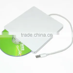 New 9.5mm USB 2.0 Ultraslim Portable Slot-in External DVD RW Burner Drive for Macbook thumbnail-1