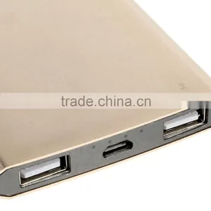 6000mAh Metal Power Bank Charger Dual USB Output Shake Control for IPhone/for Samsung/for Sony/for HTC/for Xiaomi thumbnail-3