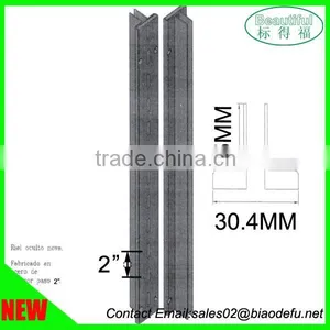Two Hole Centre Distance 2" Hidden Rail/track Metal Upright thumbnail-2