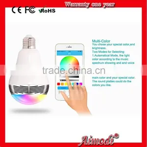 LED Smart Light Bulb Lamp Wireless Bluetooth 4.0 Speaker E27 Lamp Base Music Player Sound Box Lighting for APP BL-05 thumbnail-1