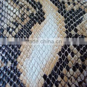 PVC Synthetic Leather With Embossed Snake Grains for Bags thumbnail-4