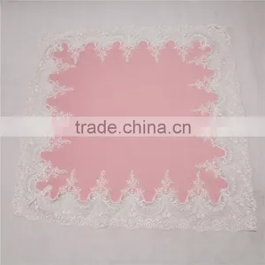 Factory New Design Cashmere Blanket With White Lace thumbnail-6