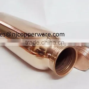 Traveller's Pure Copper Water Bottle for Ayurvedic Health Benefits thumbnail-3