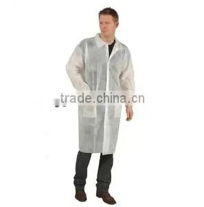 One Size Non-woven Disposable Laboratory Gown thumbnail-1