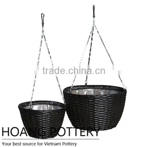 Beautiful Wicker Flower Decorative Planters thumbnail-1