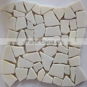 Natural Stone Mosaic With White Round Pebble Stone thumbnail-6