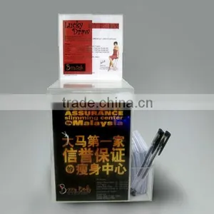 Acrylic Suggestion Box / Acrylic Luckydraw Box / Acrylic Donation Box thumbnail-1