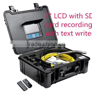 TVBTECH Push Rod Pipeline Inspection Camera System With Sd Card Recording Model 3199F With Meter Counter thumbnail-1