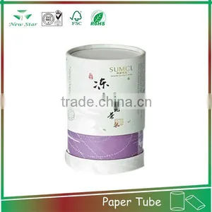 Eco-friendly Cylinder Paper Tube Packing Cosmetic Custom Paper Tube Cans With Logo Printing thumbnail-1