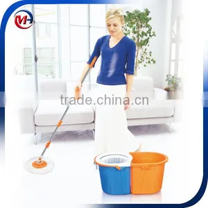 360 Easy Magic Floor Cleaning Folding Spin Mop Bucket thumbnail-1
