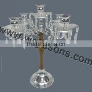 Metal Crystal Candelabra. thumbnail-1