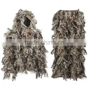 Woodland Camouflage Ghillie Hunting Suit Light Weight Green Brown thumbnail-1