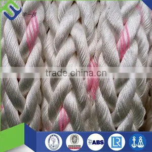 White 8/12 Strand Polypropylene Floating Rope With Blue Twine thumbnail-3