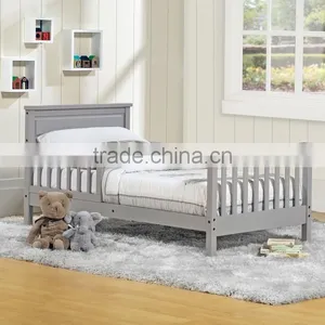 Grey Color Unique Cheap Price Baby Relax Oine Wood Toddler Bed thumbnail-3