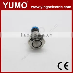 LA16JS 16mm Momentary/alternate Stanless Steel/brass Crust Material 3A/250VAC 5 Pin Metal Button Push Button Switch thumbnail-1