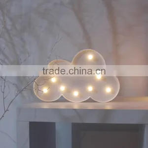Promotion Gift White Cloud 11LED Home Room Wall Decoration Hanger Kids Children Baby Night Light thumbnail-1