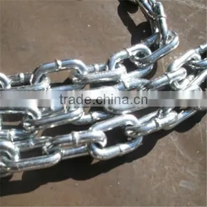8mm Carbon Steel Hot Dip Galvanized DIN764 Link Chain thumbnail-1