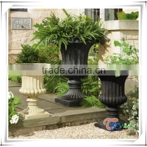 Fiberglass Artificial Vertical Flower Planter for Garden thumbnail-2
